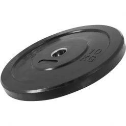 Gorilla Sports Black Bumper Plate - 10 Kg (50 Mm)