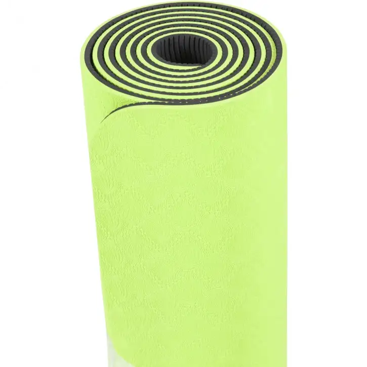 Gorilla Sports TPE Yogamåtte Grøn - 6 Mm - Billede 2
