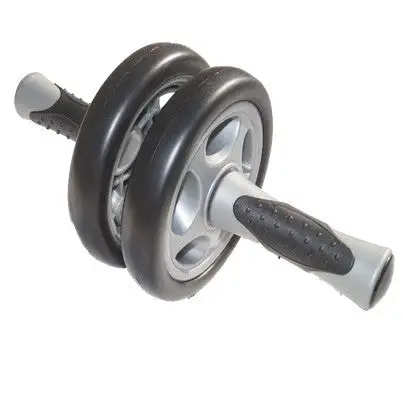 Billig-fitness.dk Mavehjul Med 2 Hjul - Grå