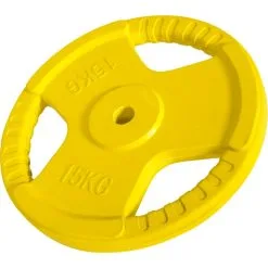 Gorilla Sports Gummi Vægtskive Med Greb 15 Kg (30 Mm)