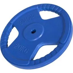 Gorilla Sports Gummi Vægtskive Med Greb 20 Kg (30 Mm)