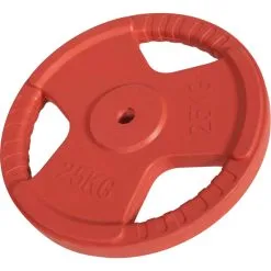 Gorilla Sports Gummi Vægtskive Med Greb 25 Kg (30 Mm)