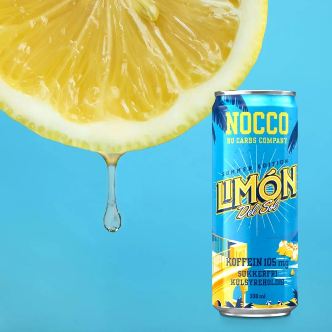 Billig-fitness.dk Nocco Limon Del Sol Energidrik - Med Aminosyrer (24x330ml) - To Good To Go - Billede 3