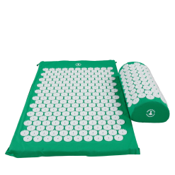 Billig-fitness.dk Akupressur Måtte Inkl. Pude - Grøn (Sømmåtte Og Sømpude Til Akupunktur)