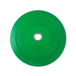Wohlstand Grøn Bumper Plate - 10 Kg (50 Mm)