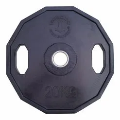 Billig-fitness.dk Vægtskive 20 Kg (12 Kantet/sort)