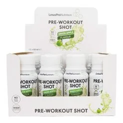 Linuspro PWO Shot - Pre Workout Green Apple (12x60ml)