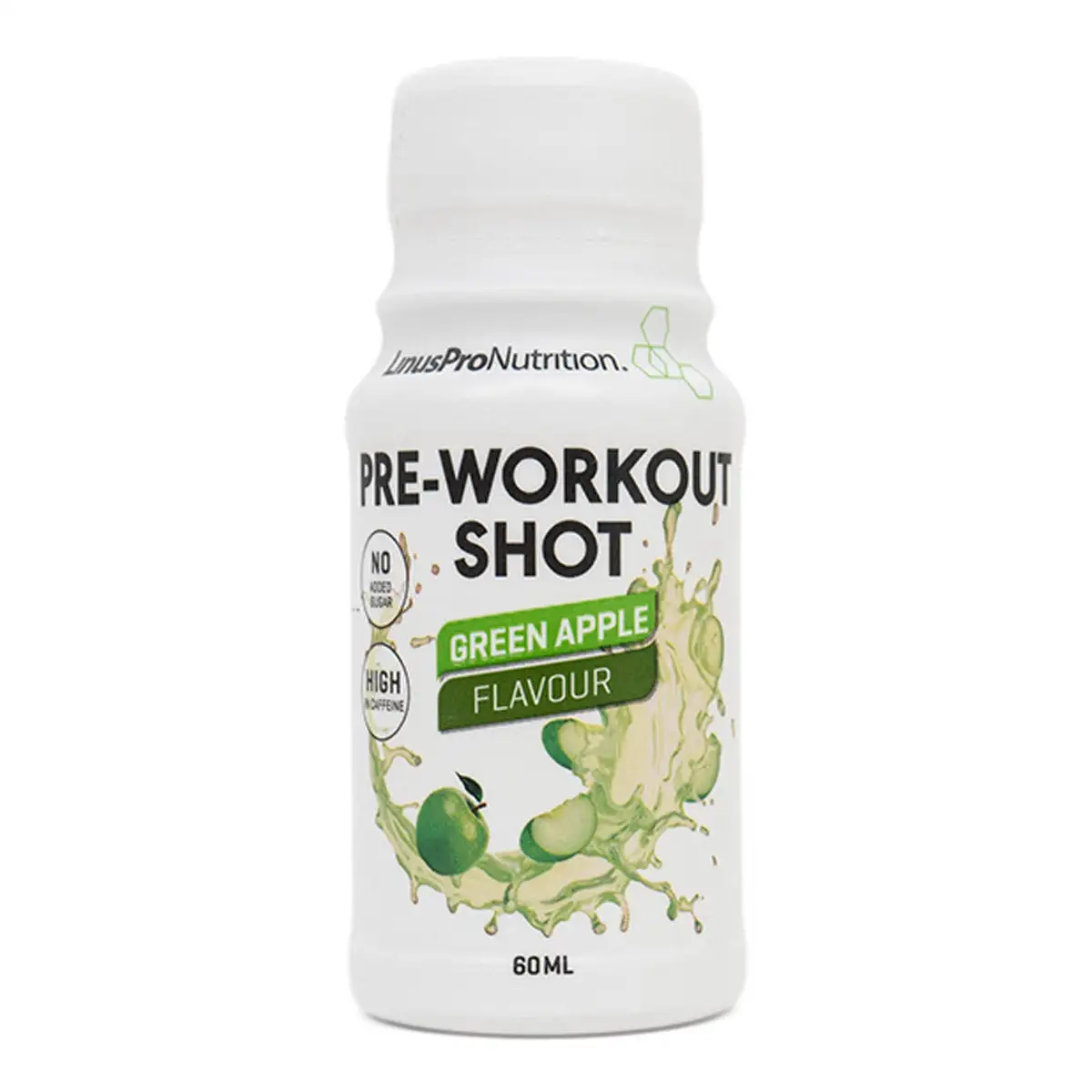 Linuspro PWO Shot - Pre Workout Green Apple (12x60ml) - Billede 3