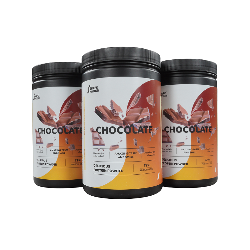 Billig-fitness.dk Proteinpulver 3-pak Med Chokoladesmag - Shapenation (3 X 750 G)