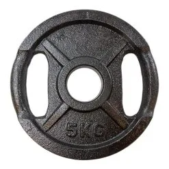 Billig-fitness.dk Vægtskive Sort Metal (50 Mm) - 5 Kg