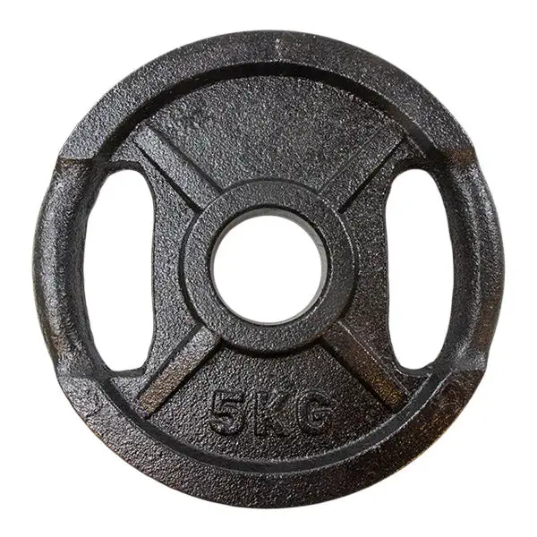 Billig-fitness.dk Vægtskive Sort Metal (50 Mm) - 5 Kg