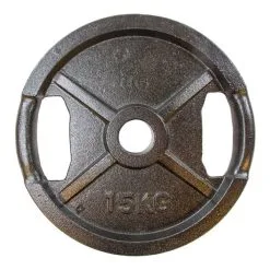 Billig-fitness.dk Vægtskive Sort Metal (50 Mm) - 15 Kg