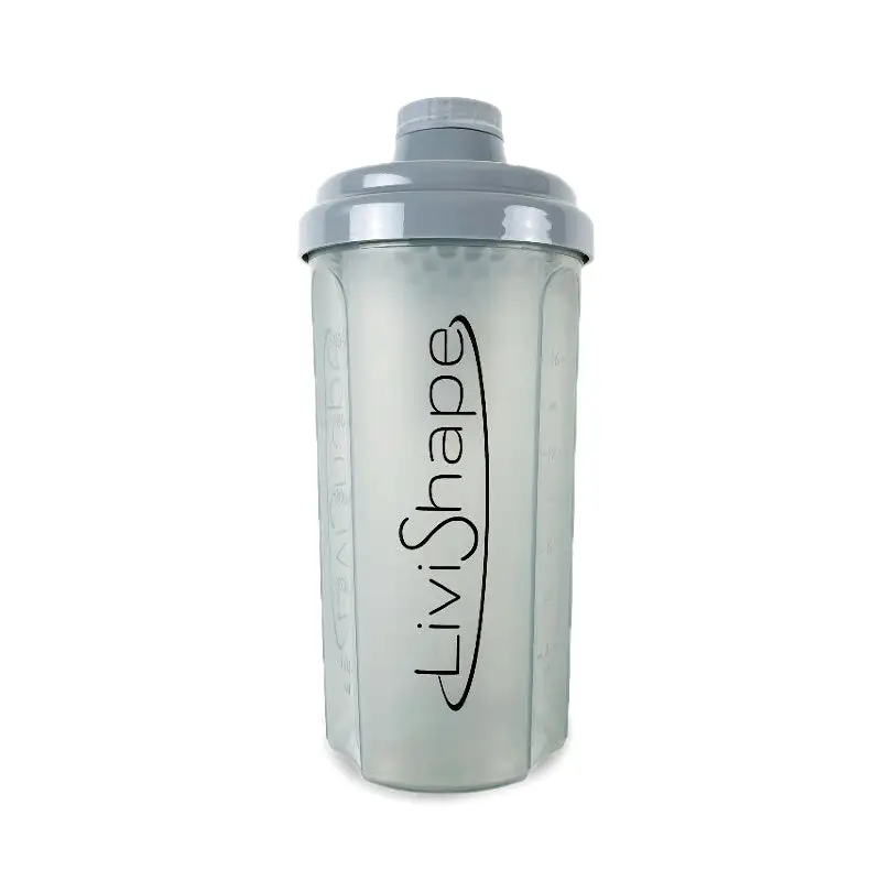 Livishape Shaker Til Proteinpulver Og Lign. - Grå 500 ML