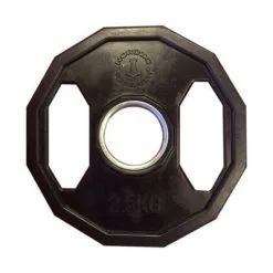 Billig-fitness.dk Vægtskive 2,5 Kg (12 Kantet/sort)